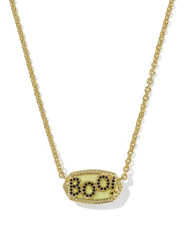 Elisa Boo Pendant Gold Glow in Dark