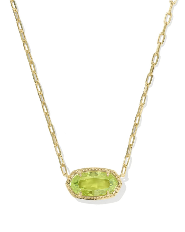 Elisa Luxe Pendant Gold Light Green