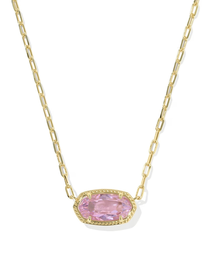 Elisa Luxe Pendant Gold Light Pink
