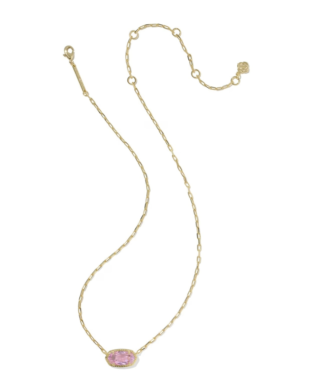 Elisa Luxe Pendant Gold Light Pink