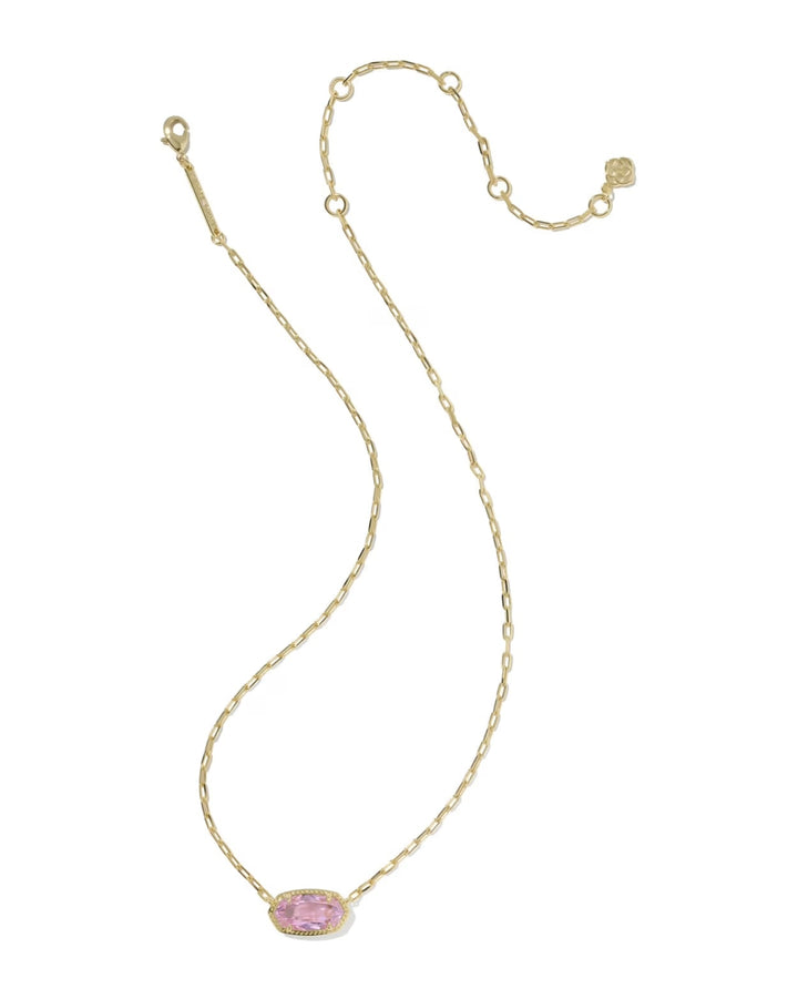 Elisa Luxe Pendant Gold Light Pink