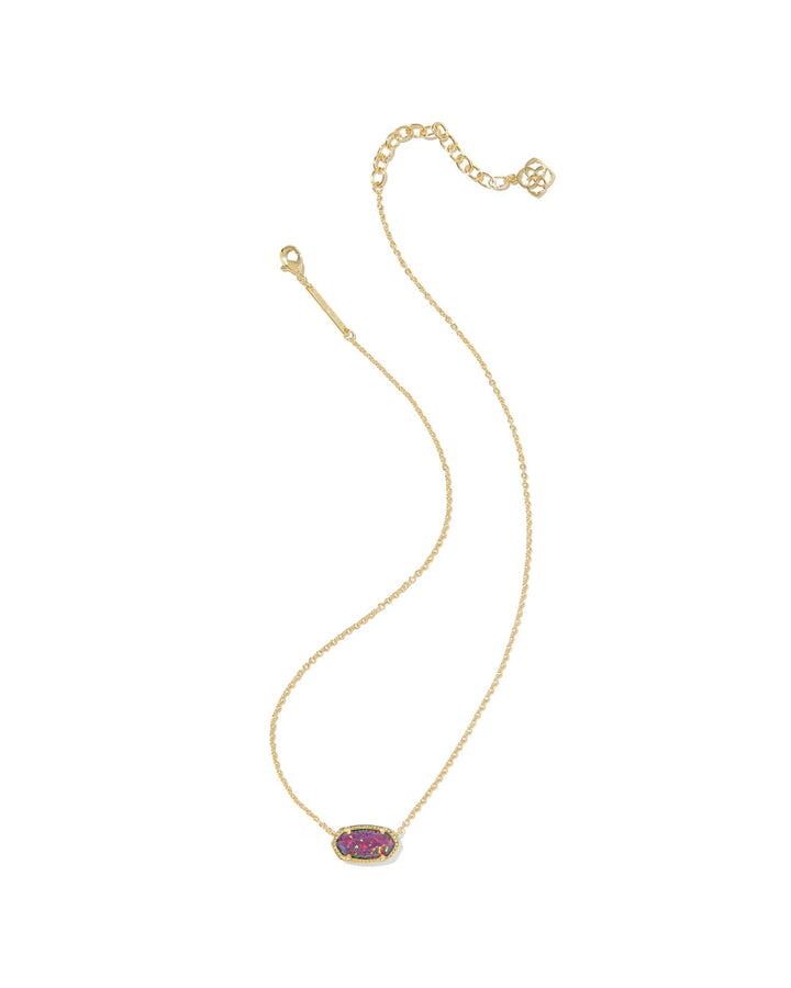 Elisa Necklace Gold Lavender Opal
