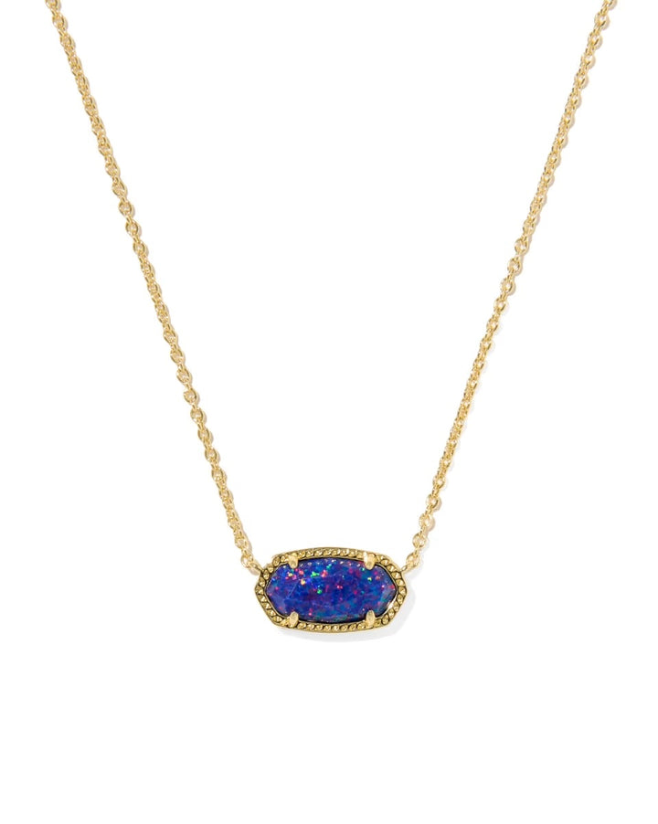 Elisa Necklace Gold Indigo Opal