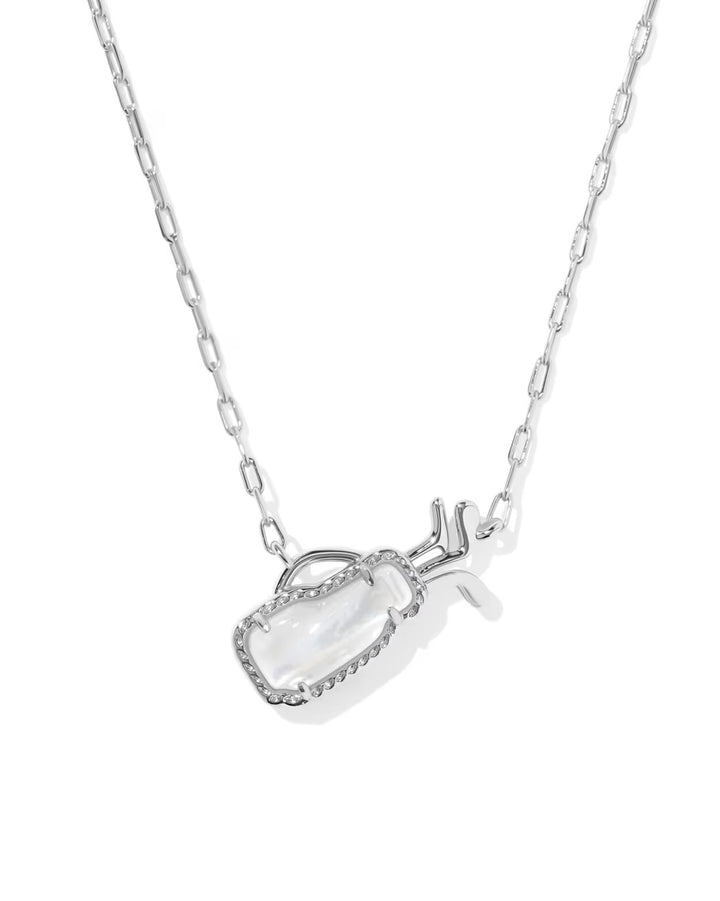 Golf Short Pendant RHOD Ivory MOP