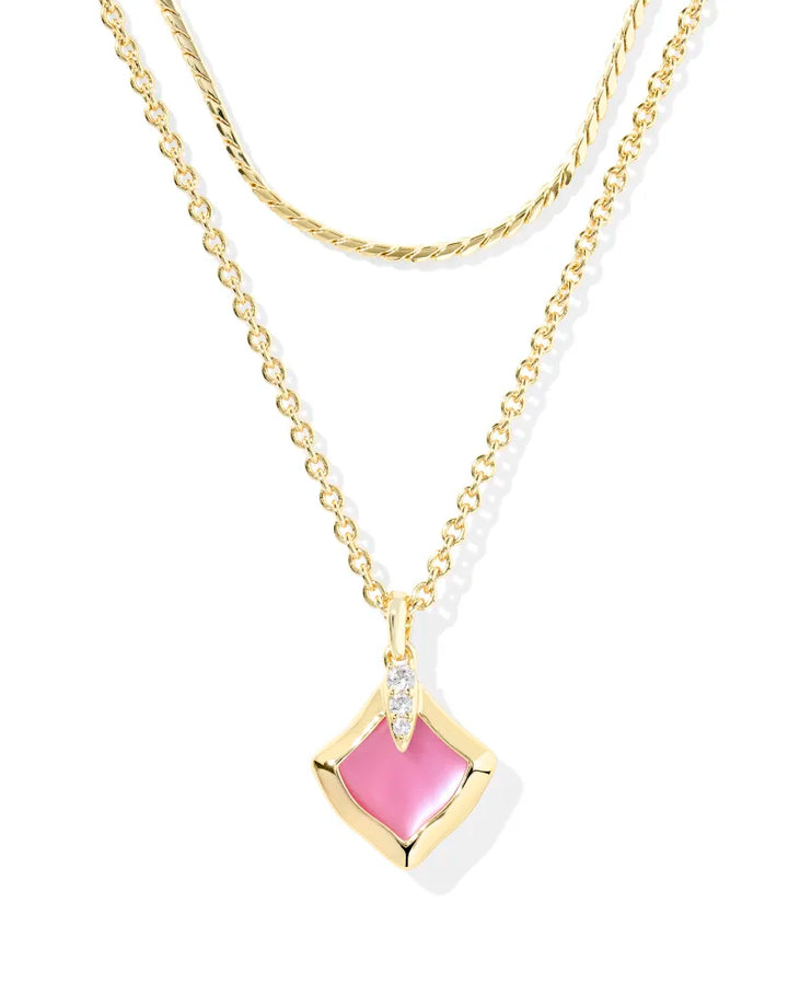 Joelle Multi Strand Necklace Gold Azalea Illusion