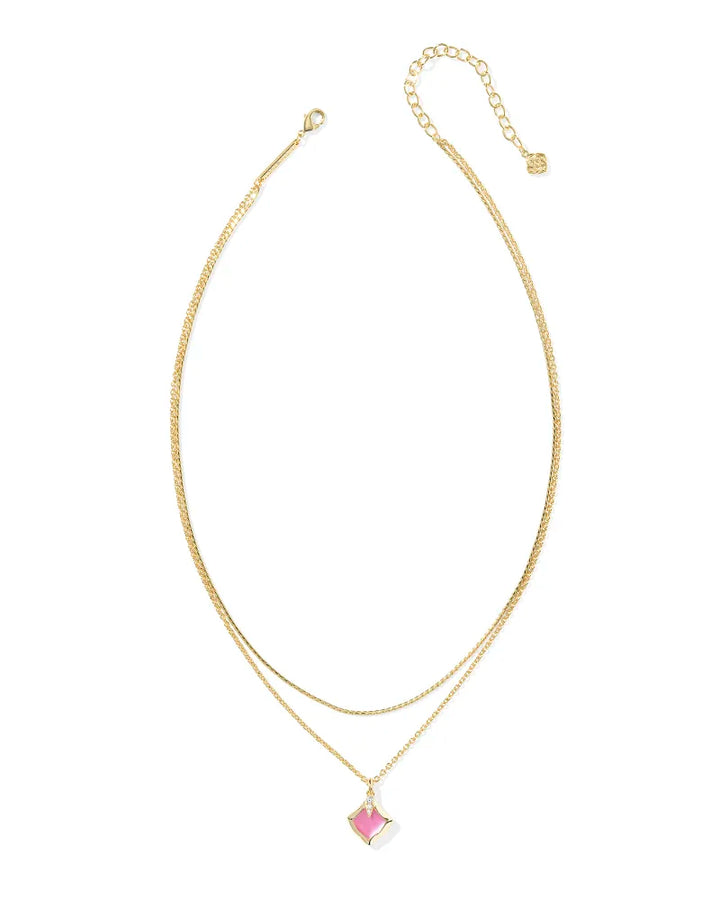 Joelle Multi Strand Necklace Gold Azalea Illusion