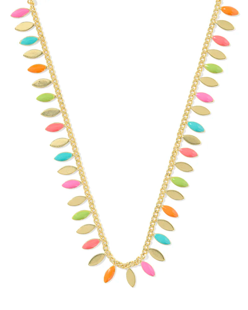 Kayla Strand Necklace Gold Multi Mix