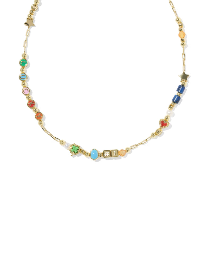 Lacey Strand Necklace Gold Multi