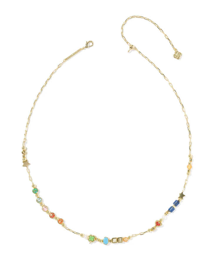 Lacey Strand Necklace Gold Multi