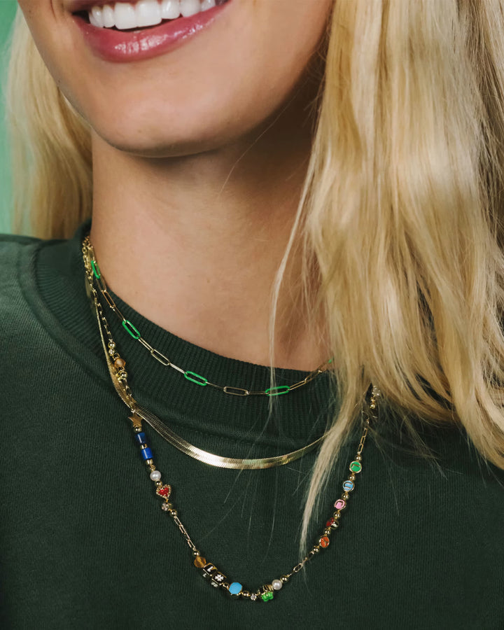 Lacey Strand Necklace Gold Multi