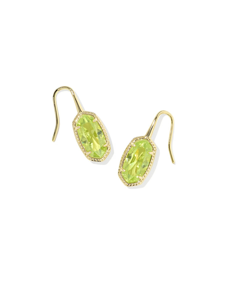 Lee Luxe Drop Ear Gold Light Green