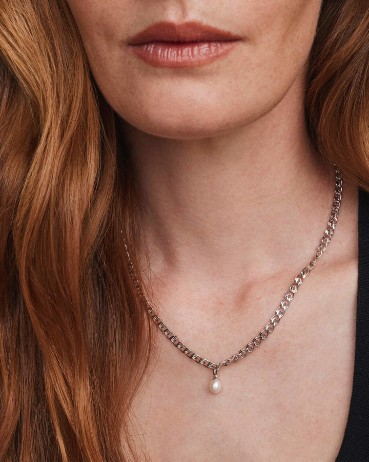 Oakland Pearl Necklace Gold Pearl