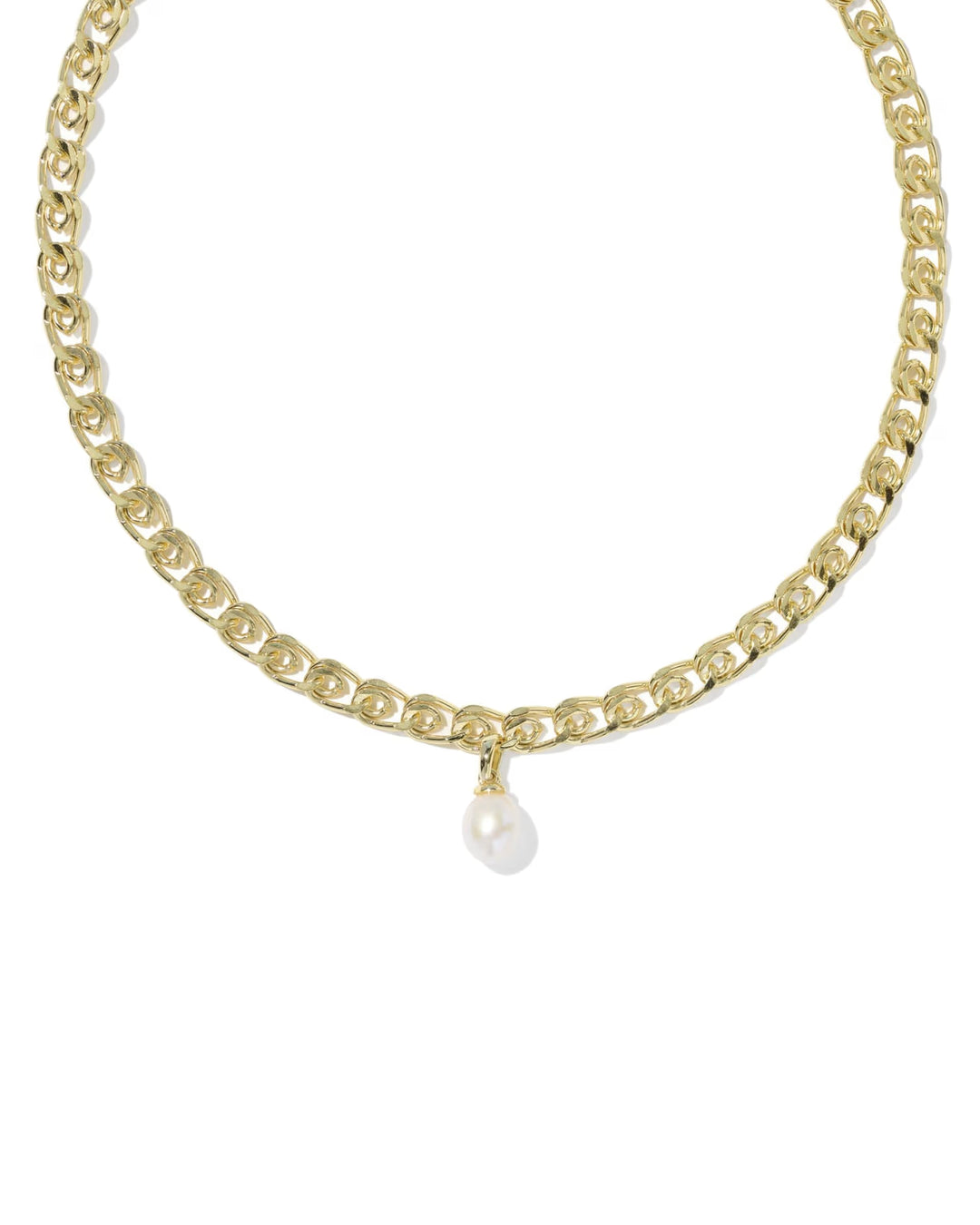 Oakland Pearl Necklace Gold Pearl