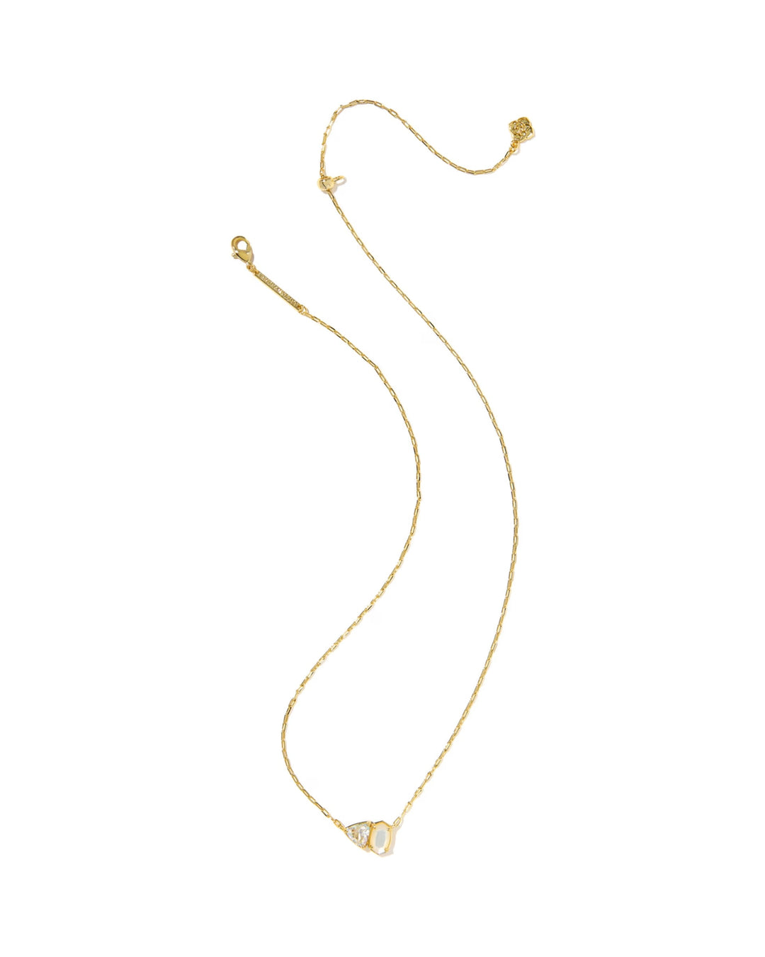 Tatum Short Pendant Gold Neutral Mix