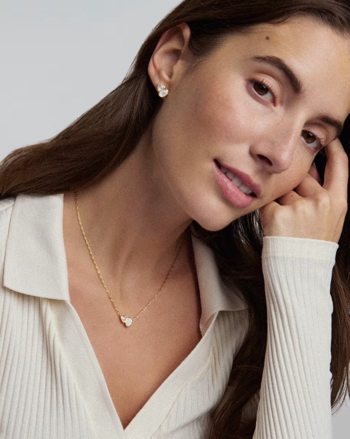Tatum Short Pendant Gold Neutral Mix