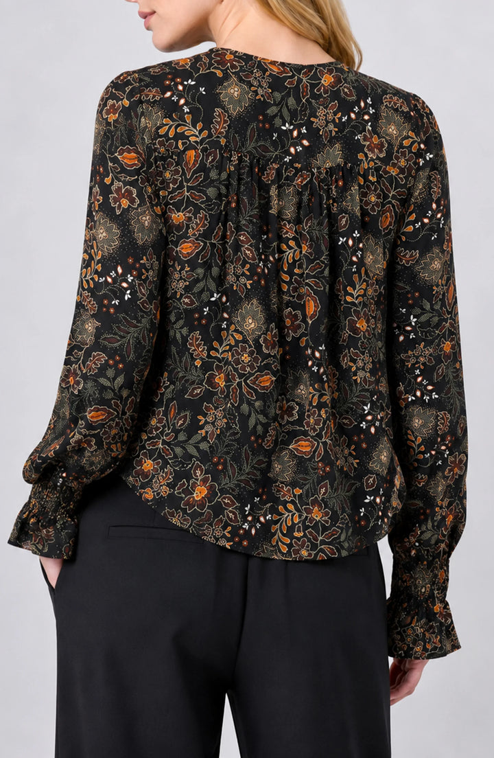 Woven Blouse w/Pintucks