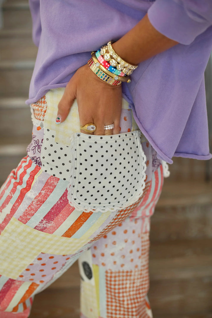 Playful Patch Denim