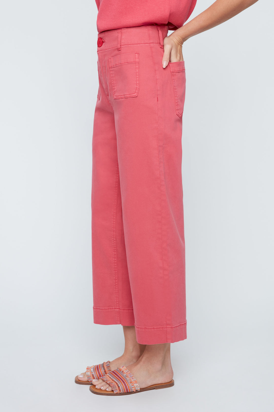 Layla Fit Terracotta Woven Pant