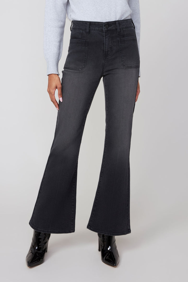 Black Flare Bottom Jeans