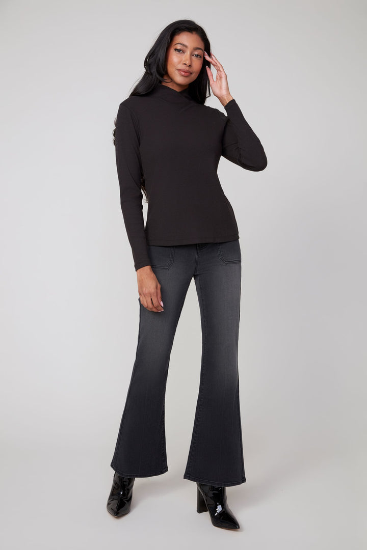 Black Flare Bottom Jeans