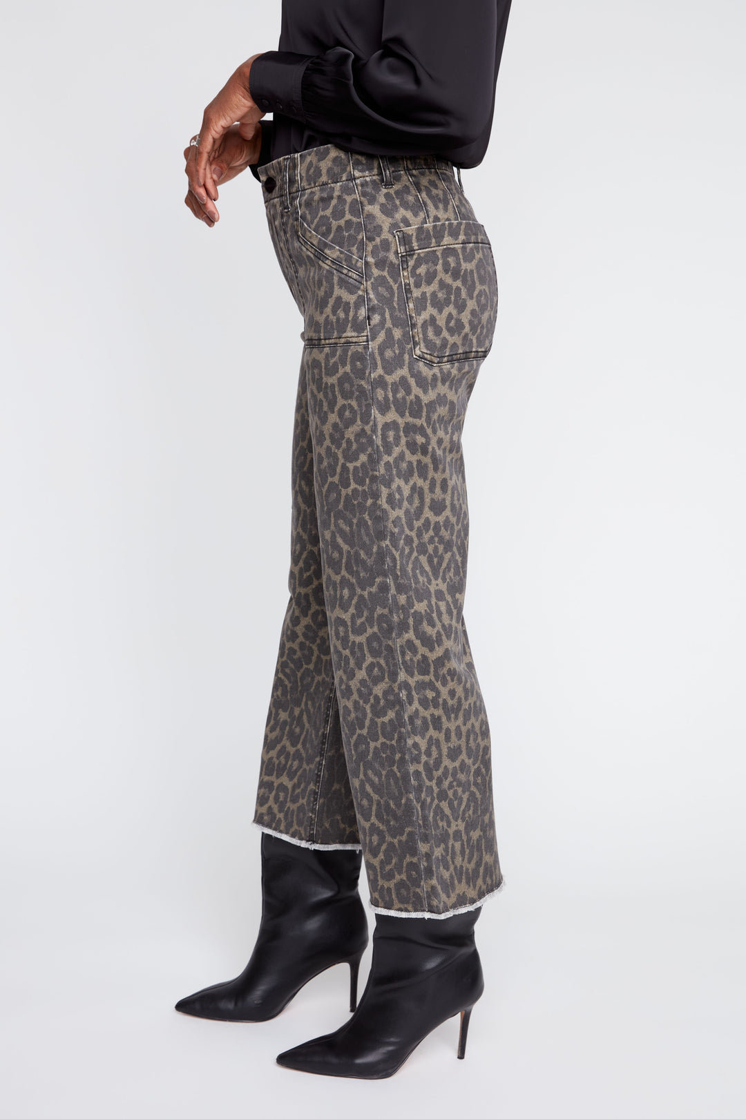 Leopard Print Tencel Pant