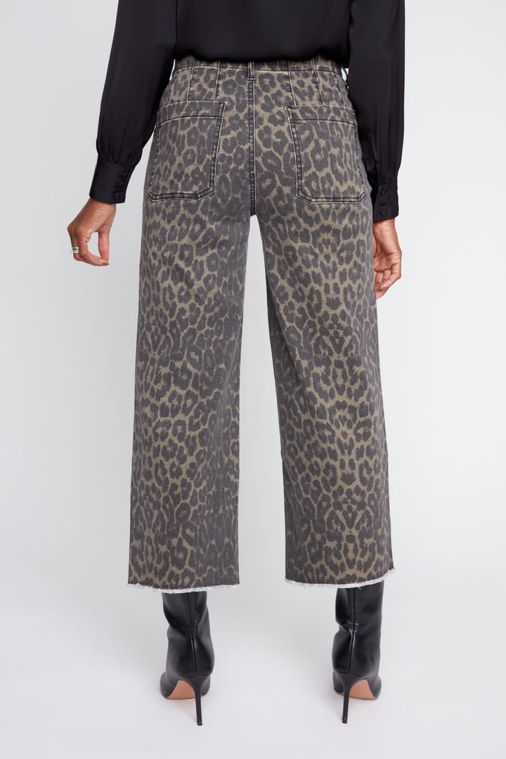 Leopard Print Tencel Pant