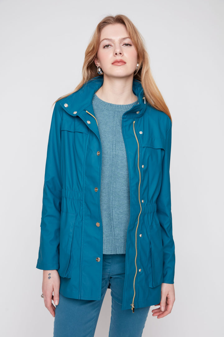 Teal Waterproof Raincoat