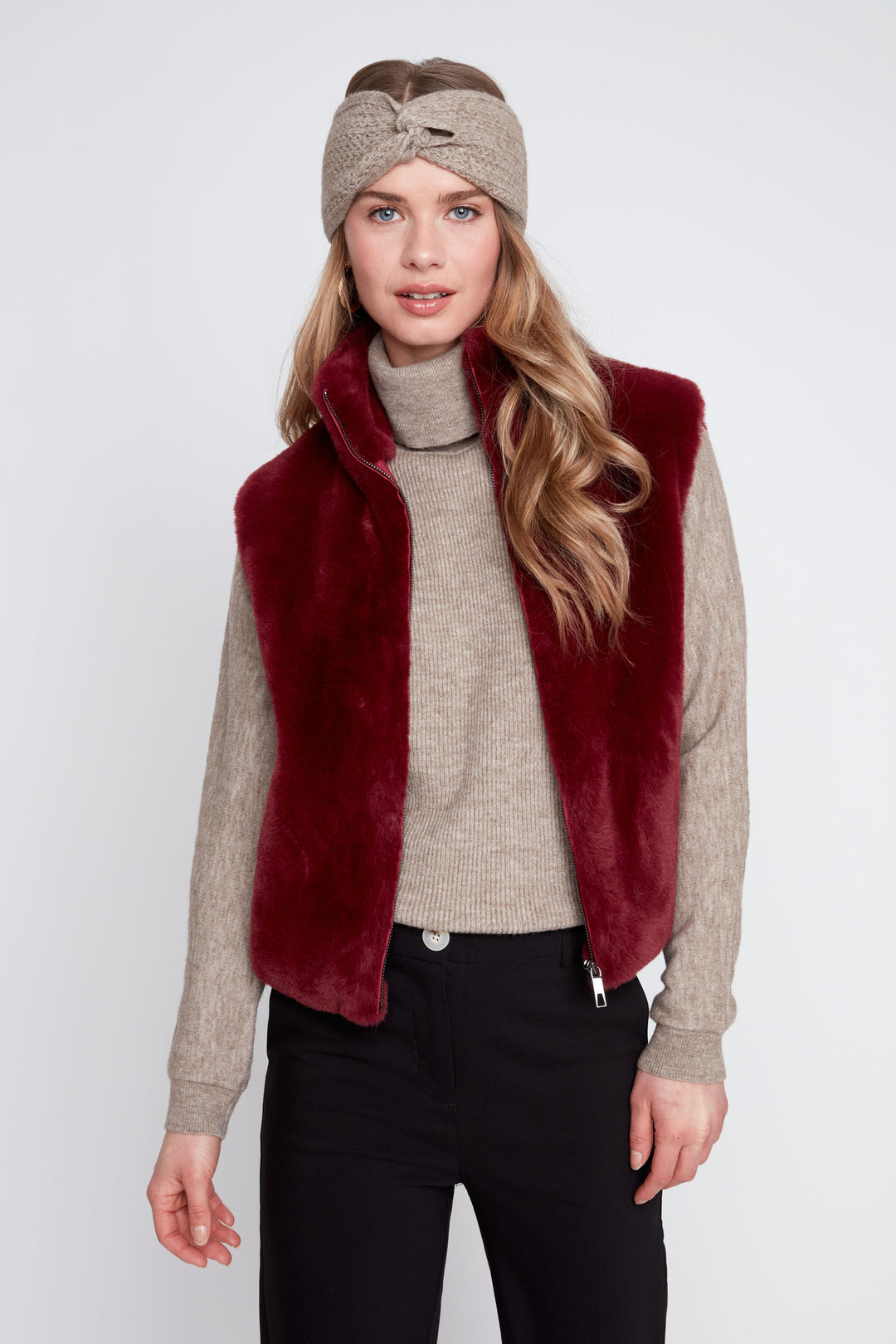 Cabernet Faux Fur Vest