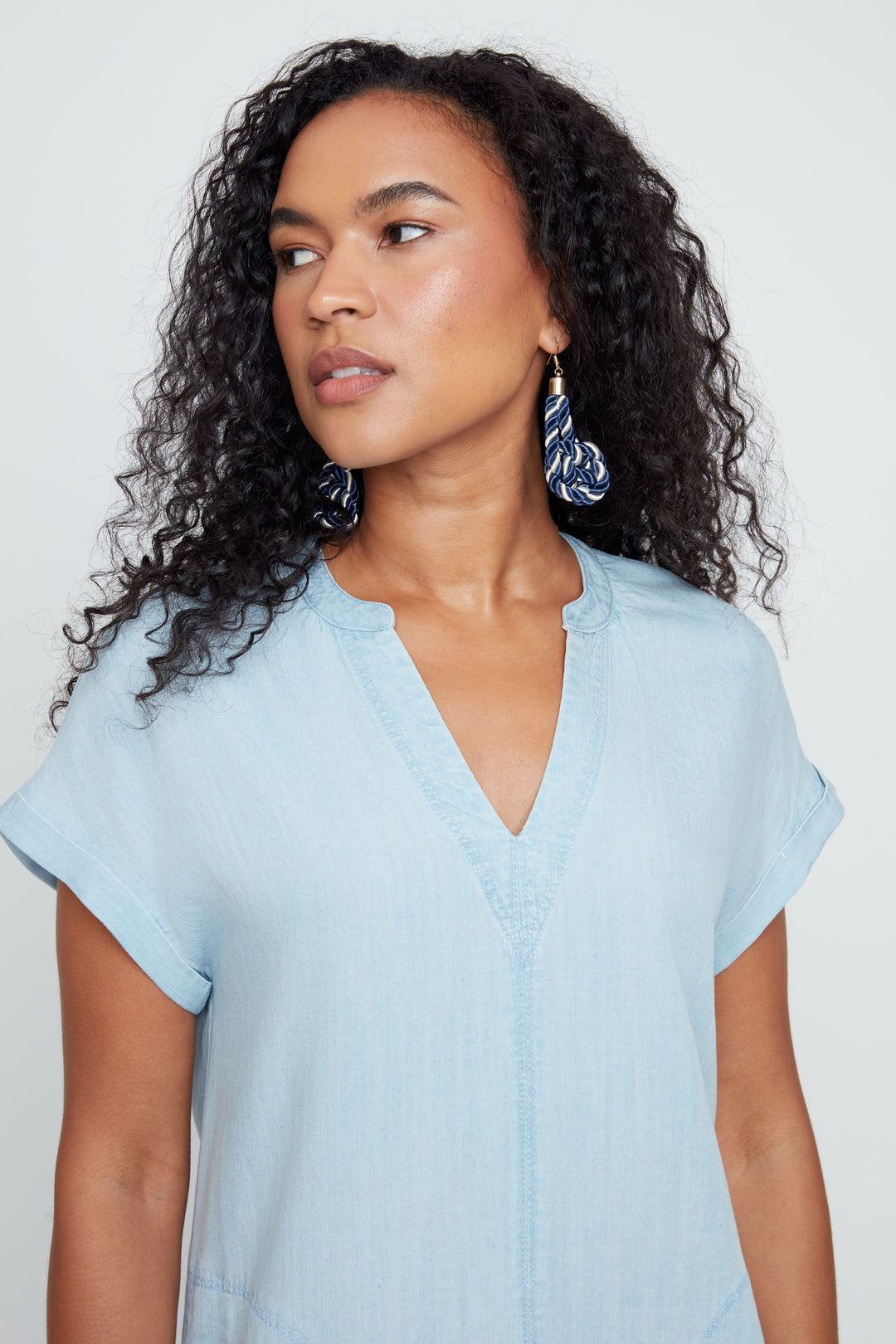 Chambray Woven Dress