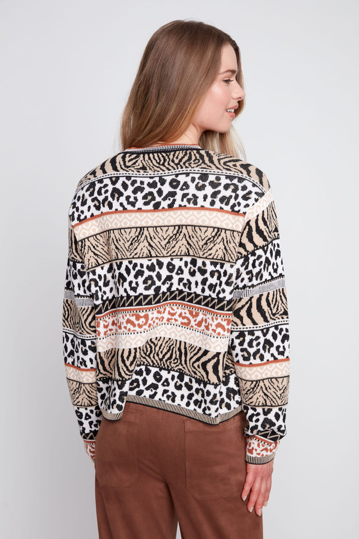 Animal Jacquard Sweater