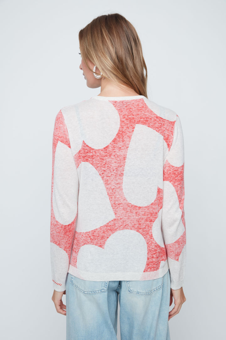 Scarlet Combo Osmosis Print Sweater
