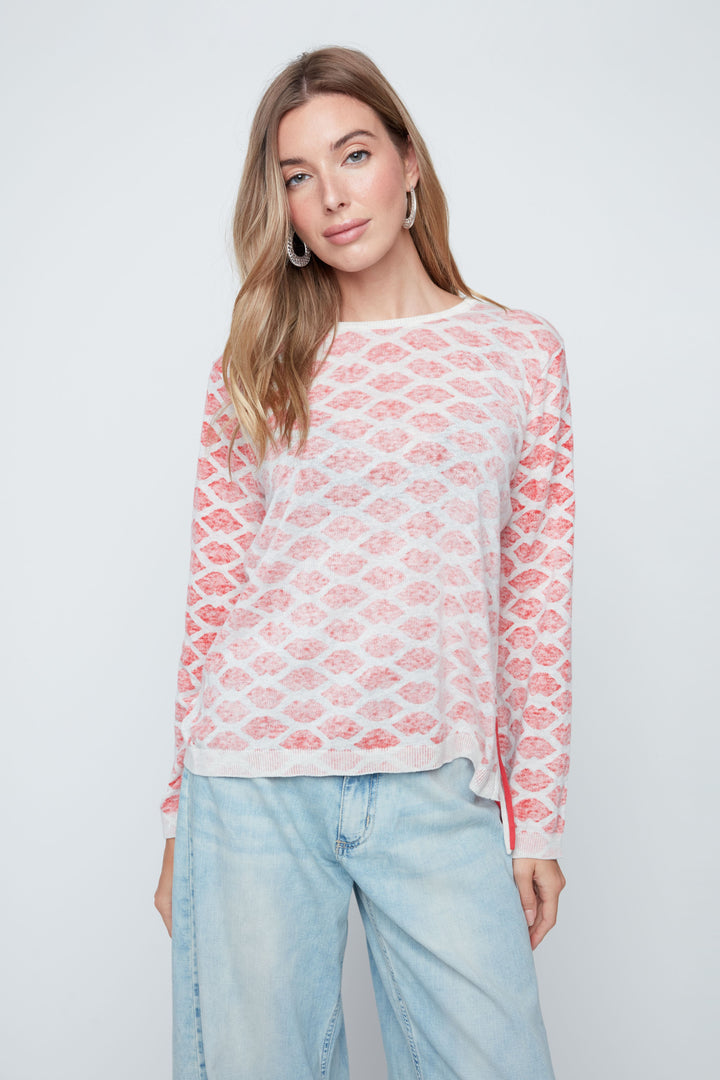 Scarlet Combo Knit Sweater
