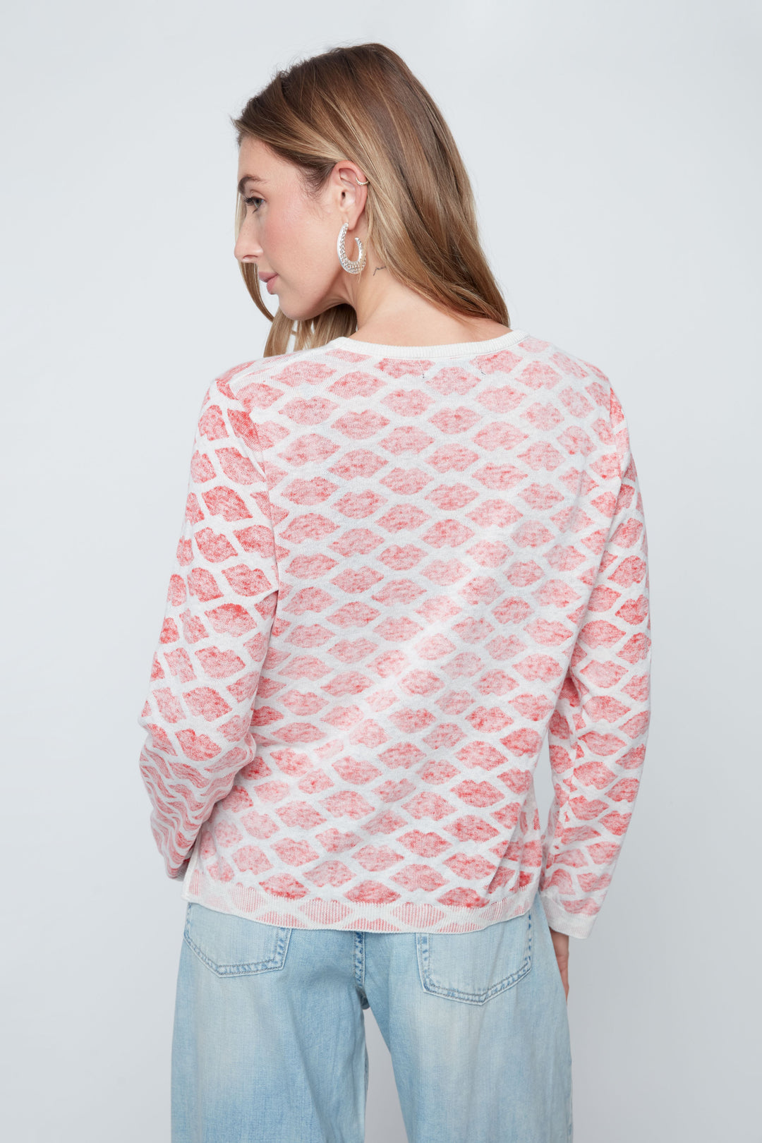 Scarlet Combo Knit Sweater