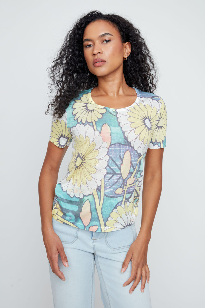 Corn Combo Knit Top