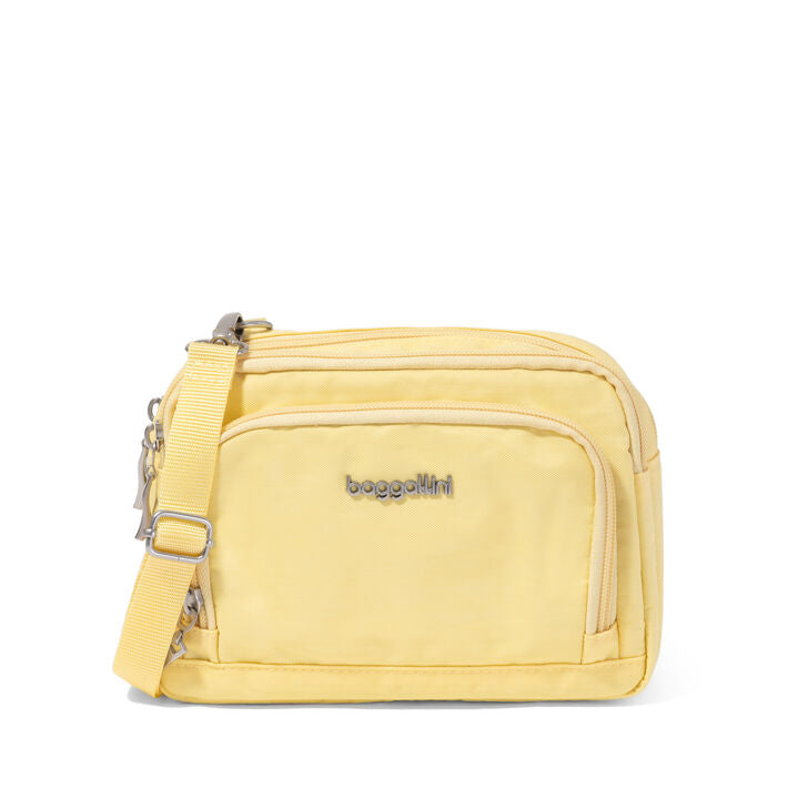 Trifecta Wallet RFID Crossbody Butter Yellow