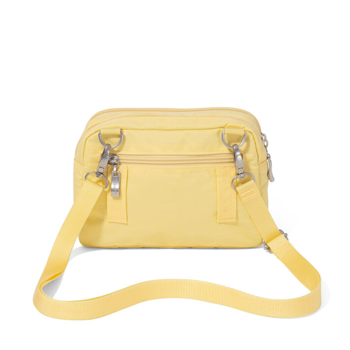 Trifecta Wallet RFID Crossbody Butter Yellow