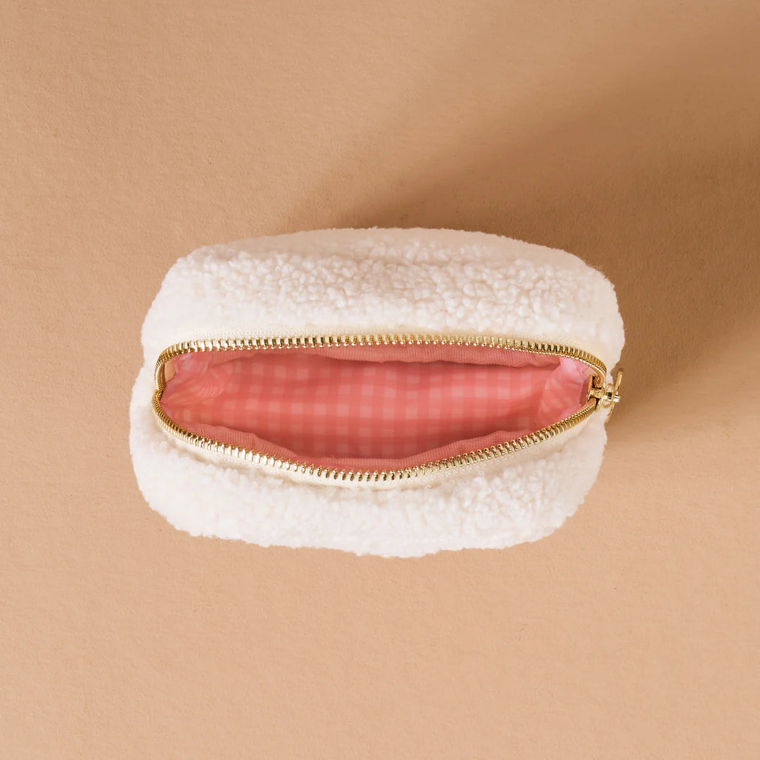 Square Lovely Bow Teddy Pouch