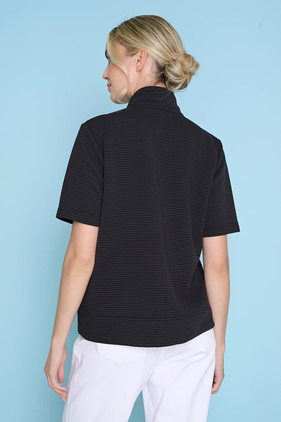 Zip-Front Jacket, Black