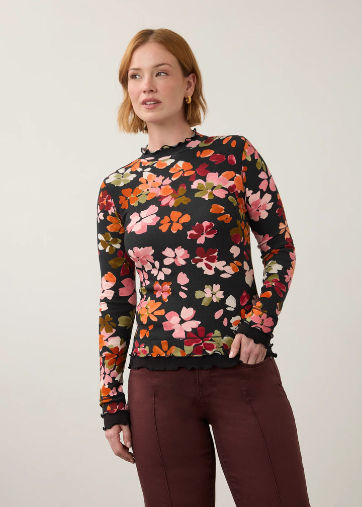 Pumpkin Mock Neck Top