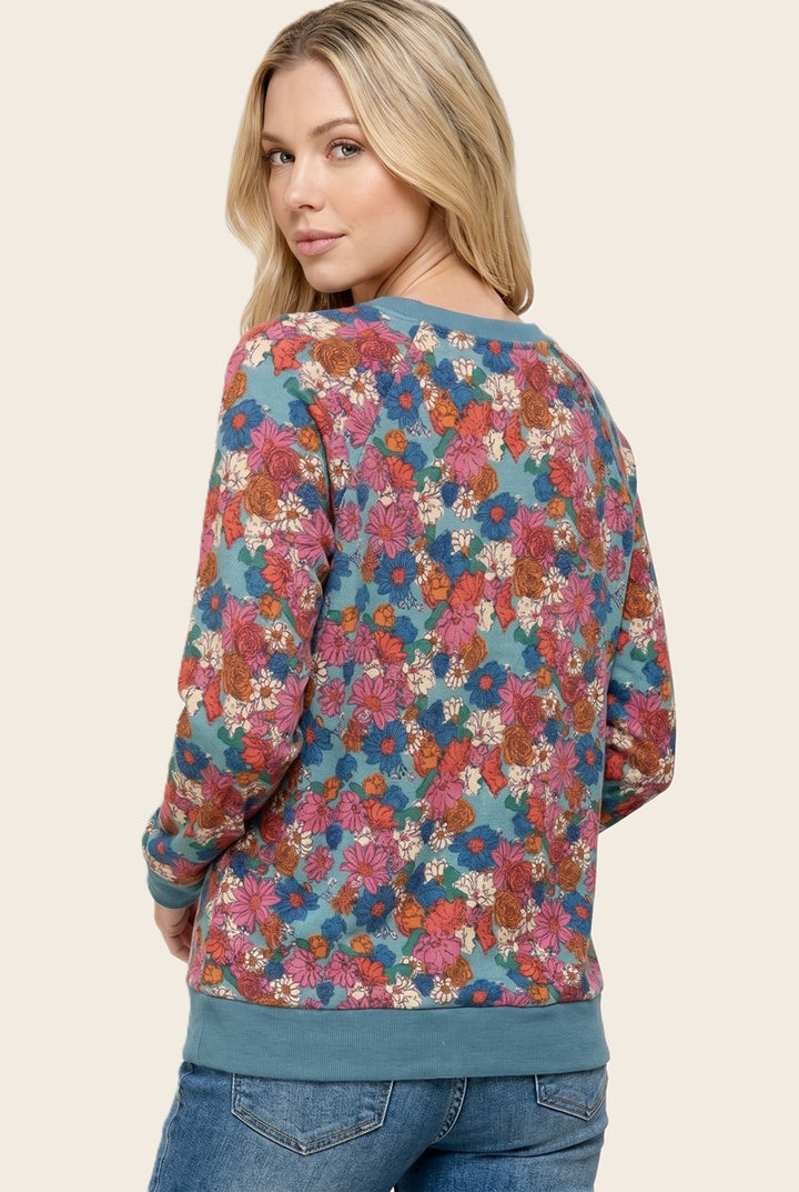 Hacci Floral Printed Top