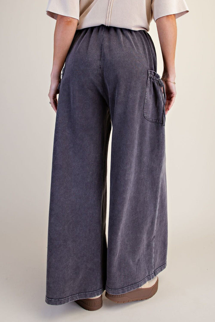 Mineral Washed Terry Knit Pants