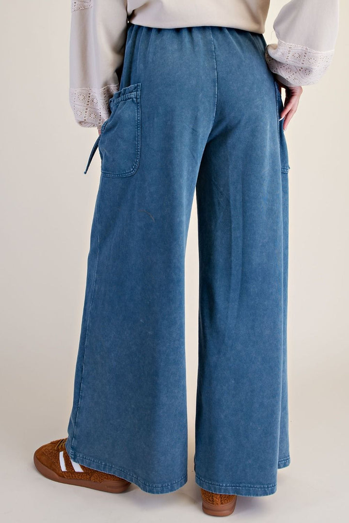 Mineral Washed Terry Knit Pants