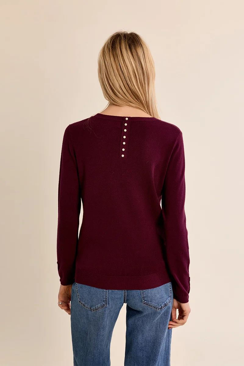 Plum Fine Knit Sweater