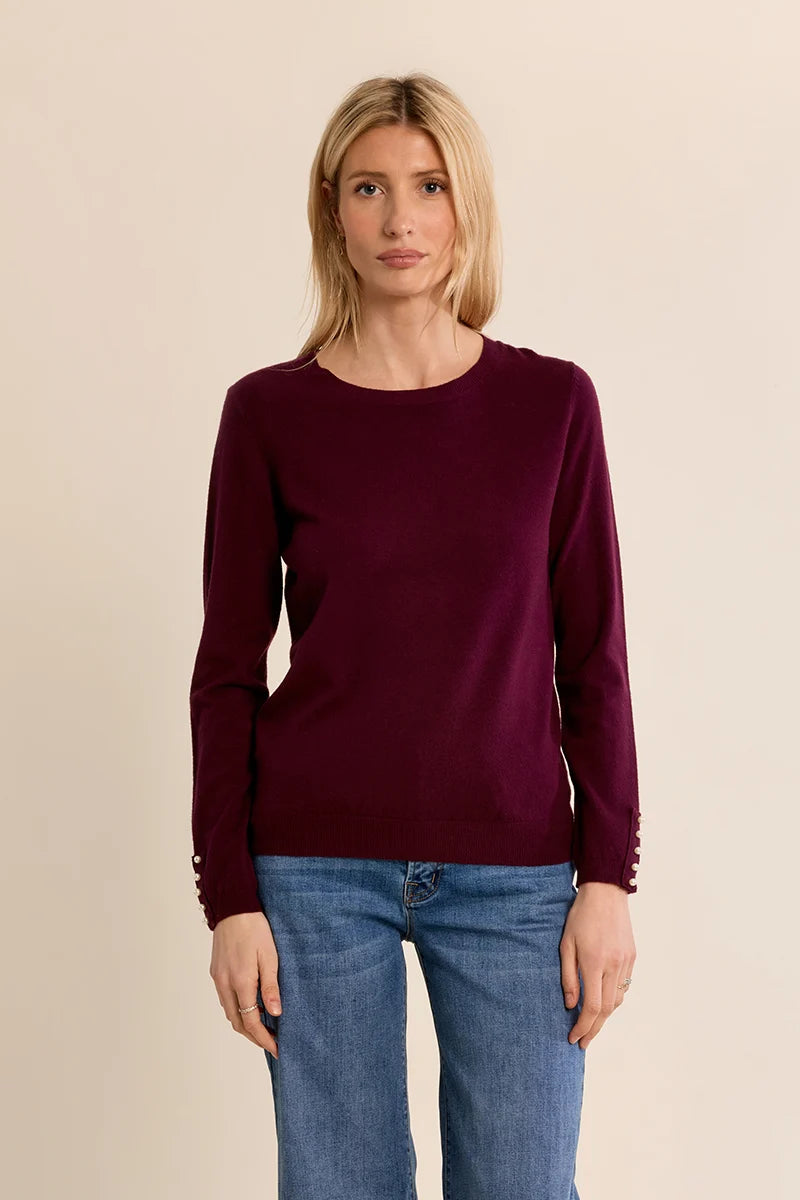 Plum Fine Knit Sweater