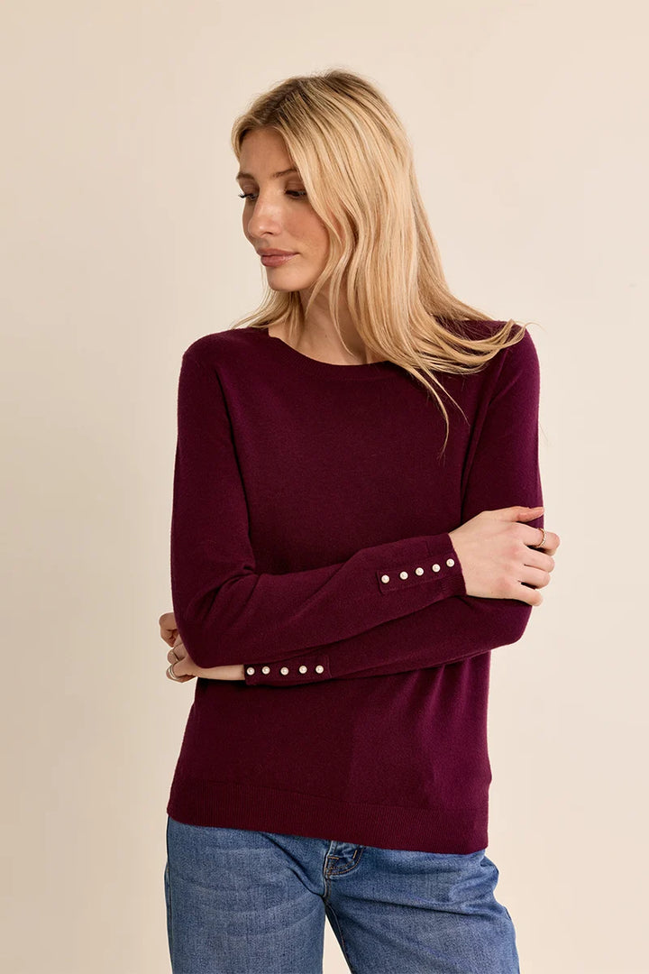 Plum Fine Knit Sweater