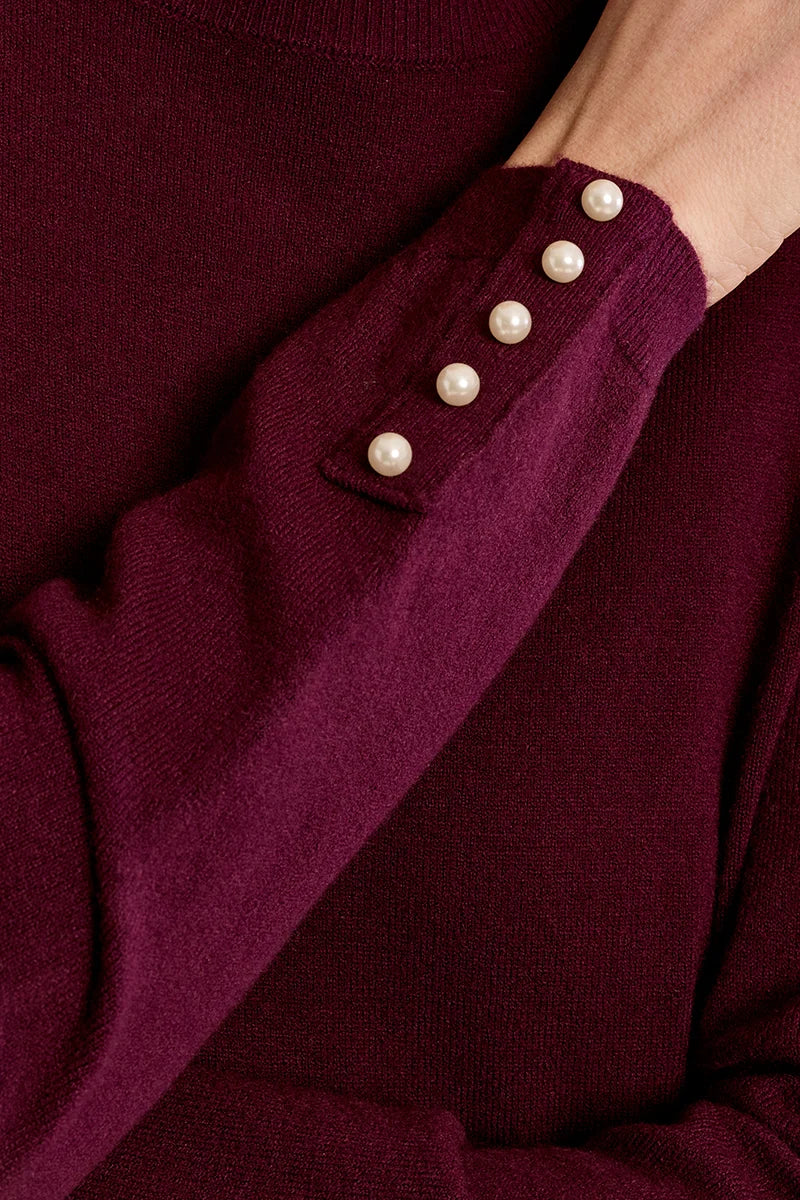 Plum Fine Knit Sweater