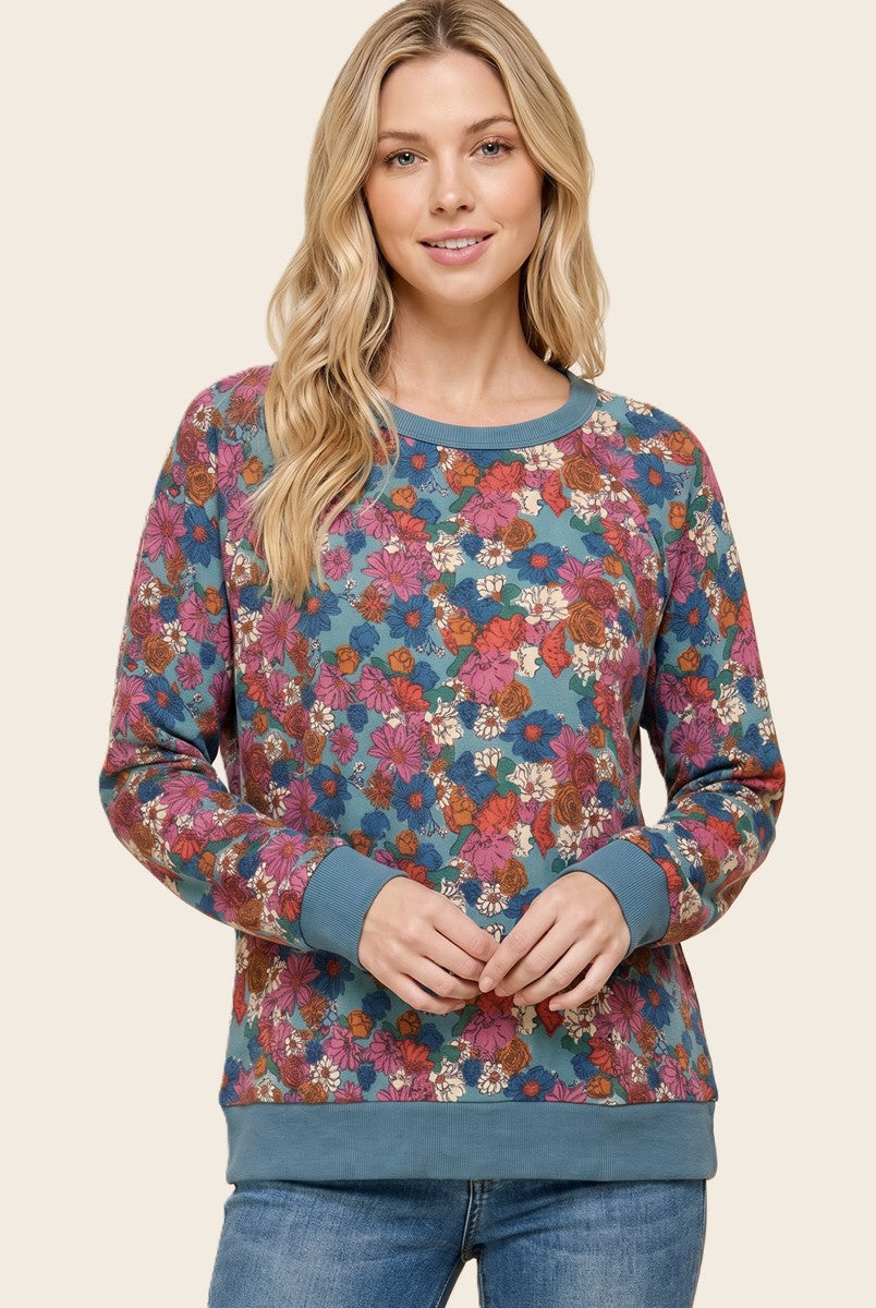 Hacci Floral Printed Top