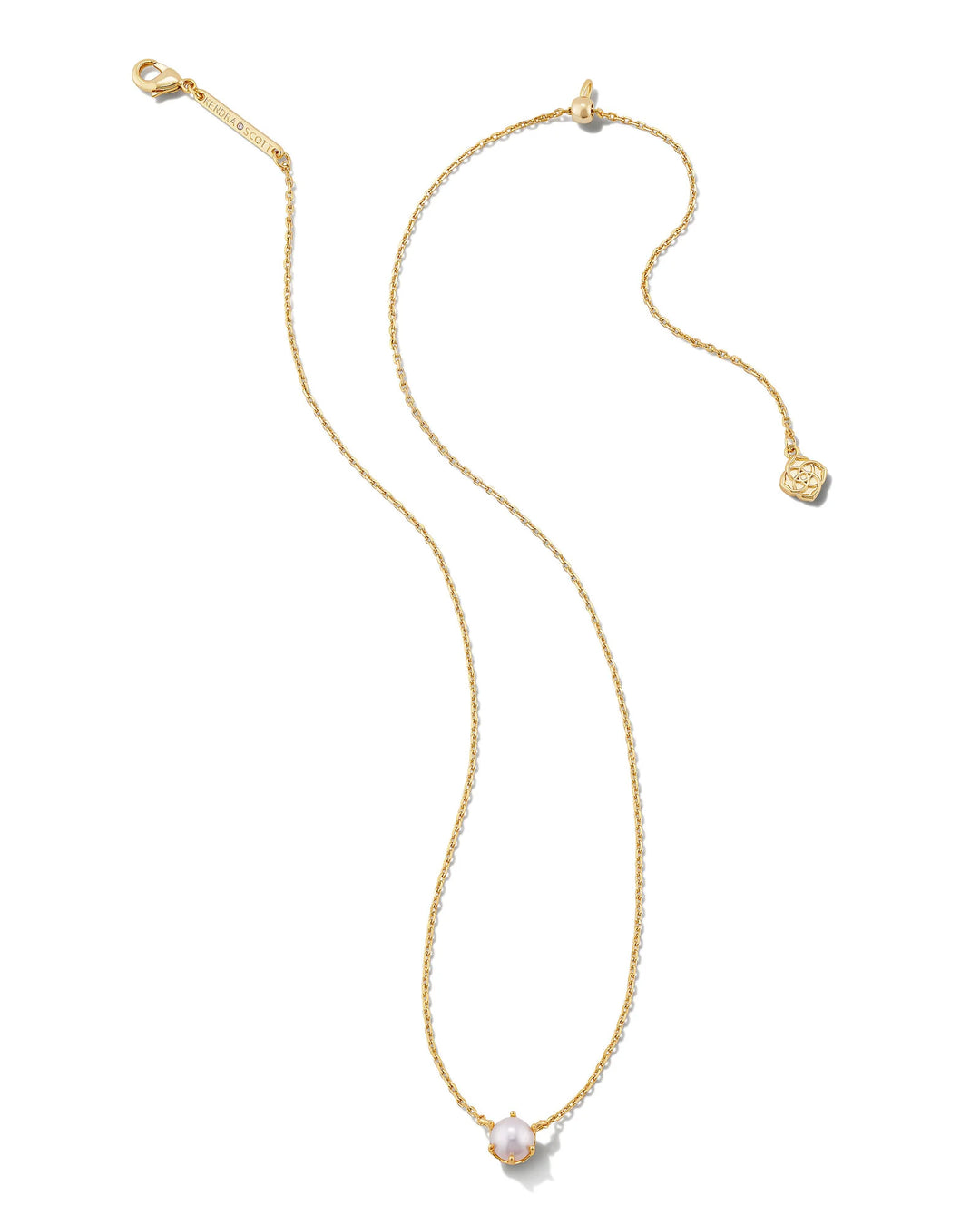 Ashton Pearl Pendant Gold White Pearl