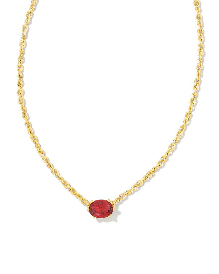 Cailin Pendant Gold Burgundy