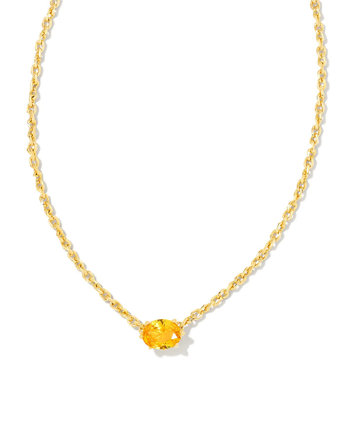 Cailin Pendant Gold Golden Yellow Crystal